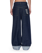 WOMENS KSUPER CUFFED MYSTIC RINSE DENIM JEANS