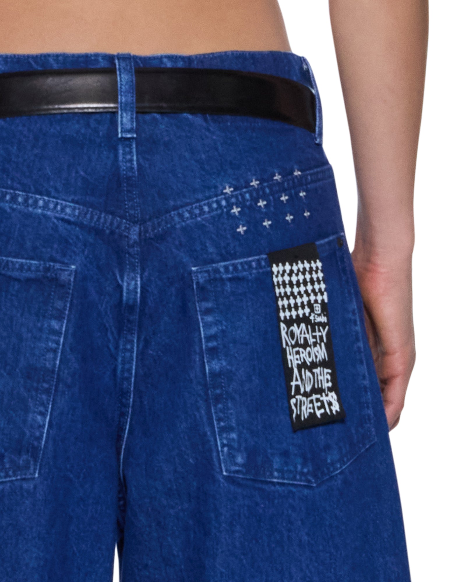 WOMENS  KSUPER MARINE BAGGY DENIM JEANS