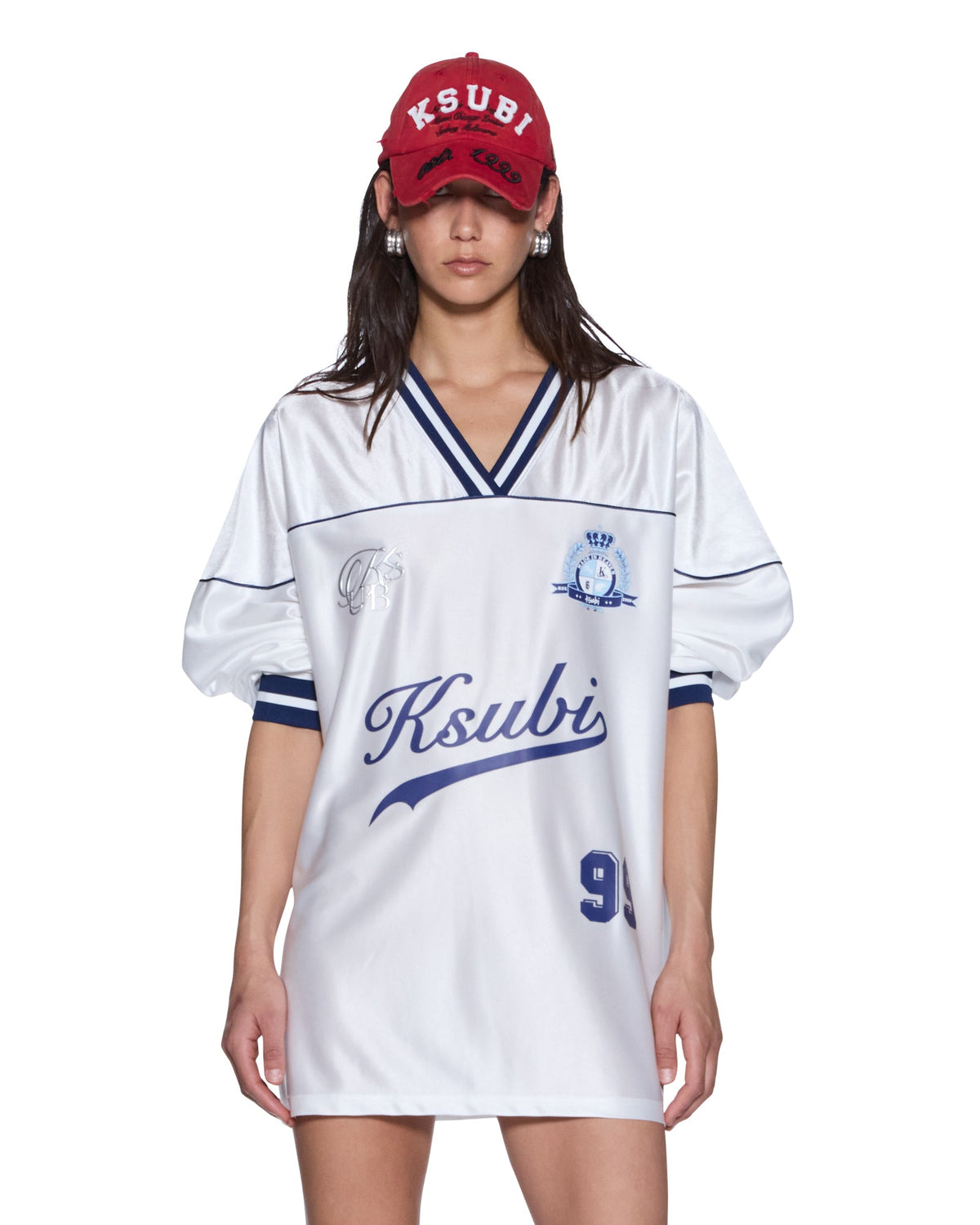 TEAMSTER LS DRESS VINTAGE WHITE