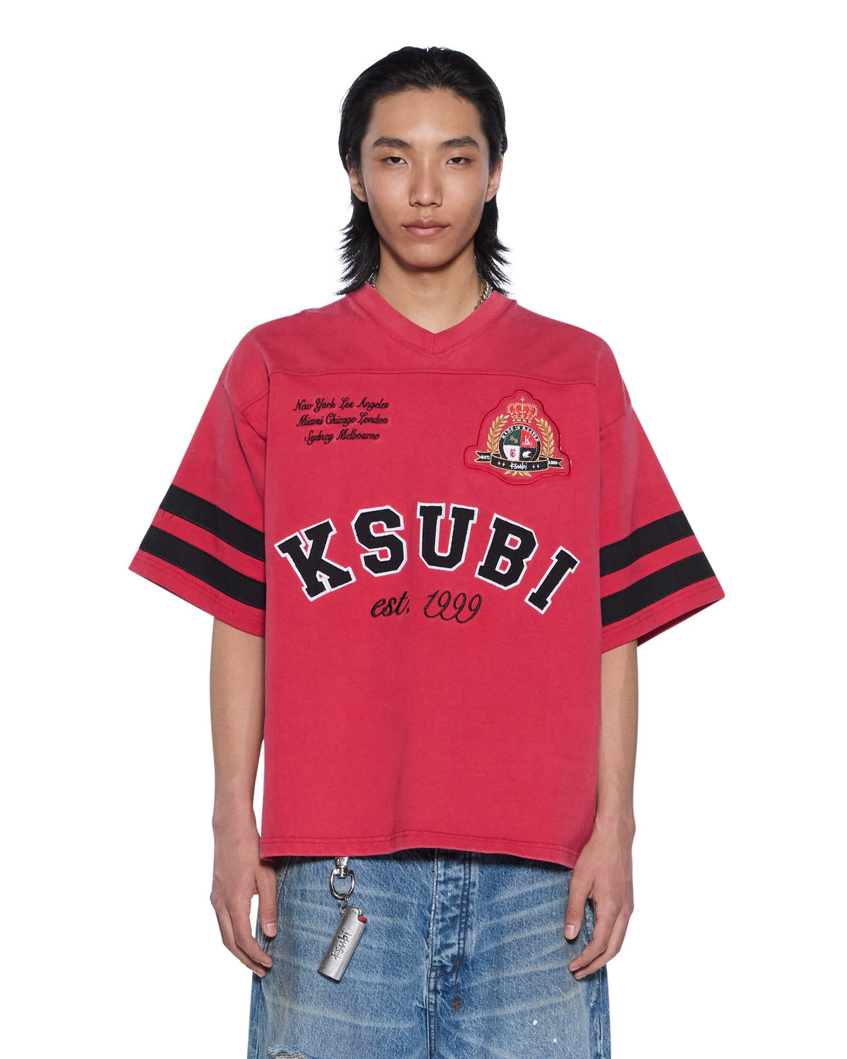 MENS DUKE SS JERSEY CRIMSON TEES