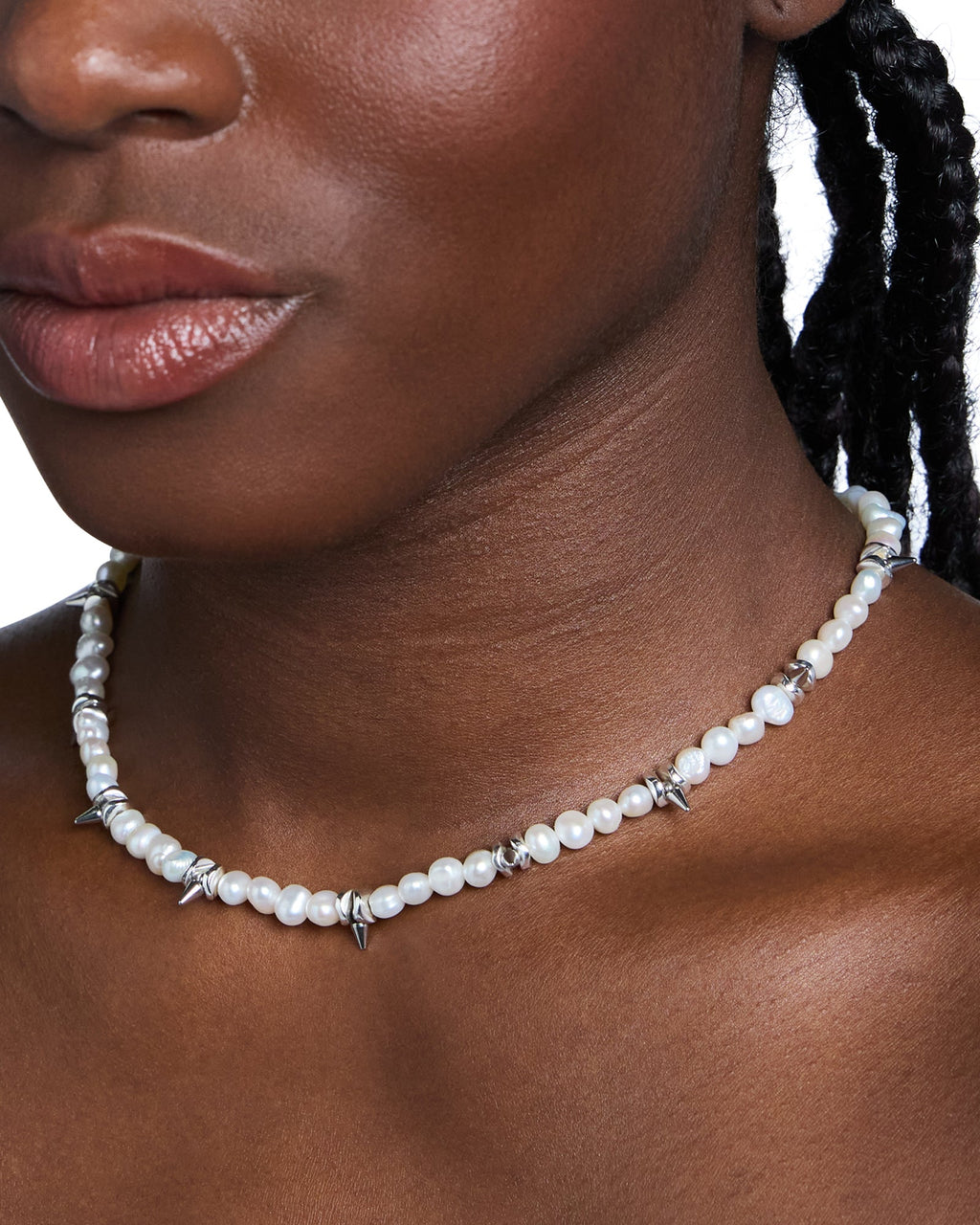 PEARL SPIKE CHOKER JEWELLERY