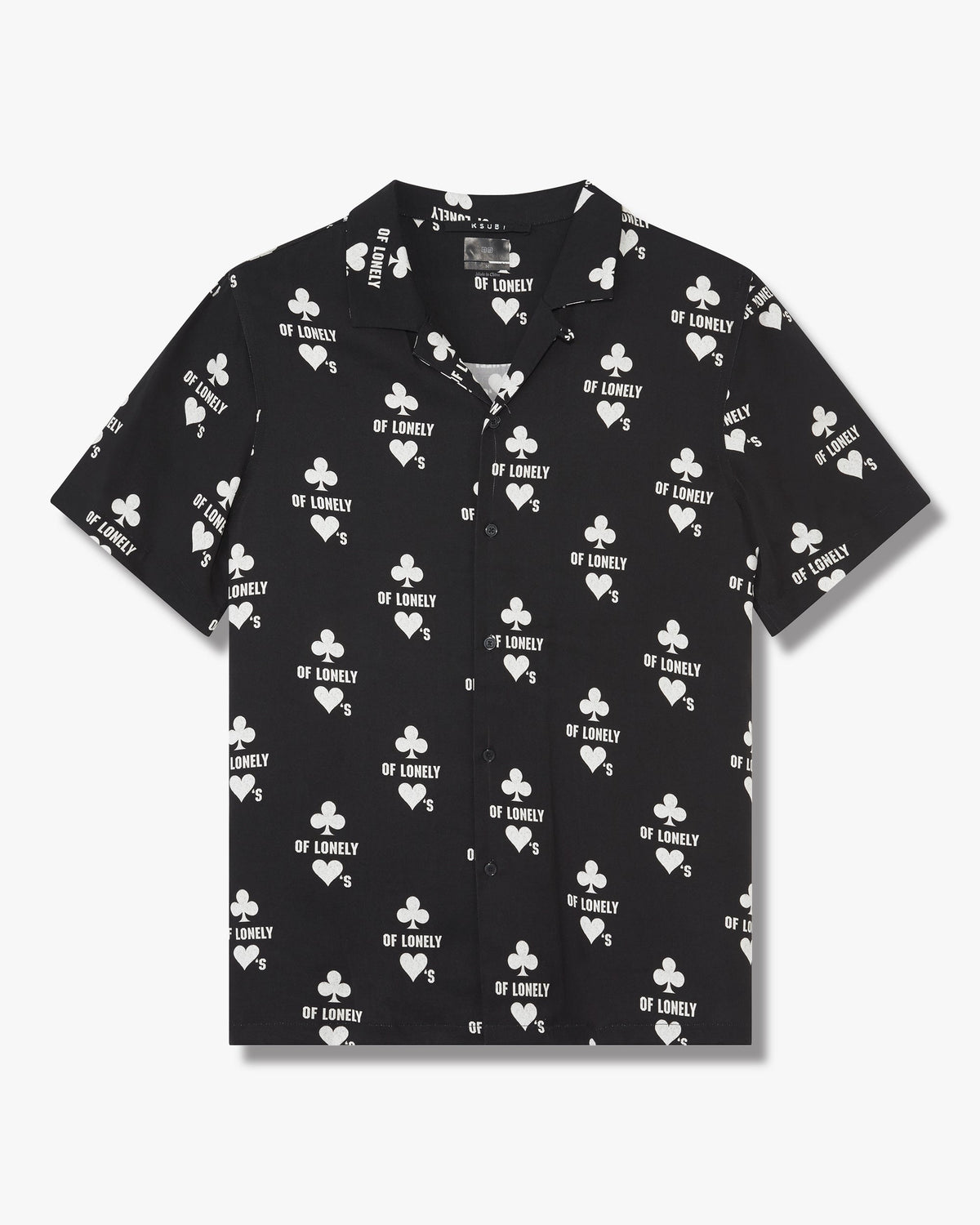 MENS KLUB OF HEARTS RESORT SS SHIRT BLACK SHIRTS