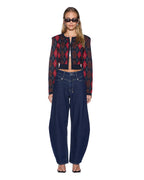 WOMENS BARREL JEAN ORIGINAL RINSE DENIM JEANS