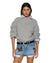 WOMENS  COSY KNIT LIGHT GREY REGULAR KNITWEAR