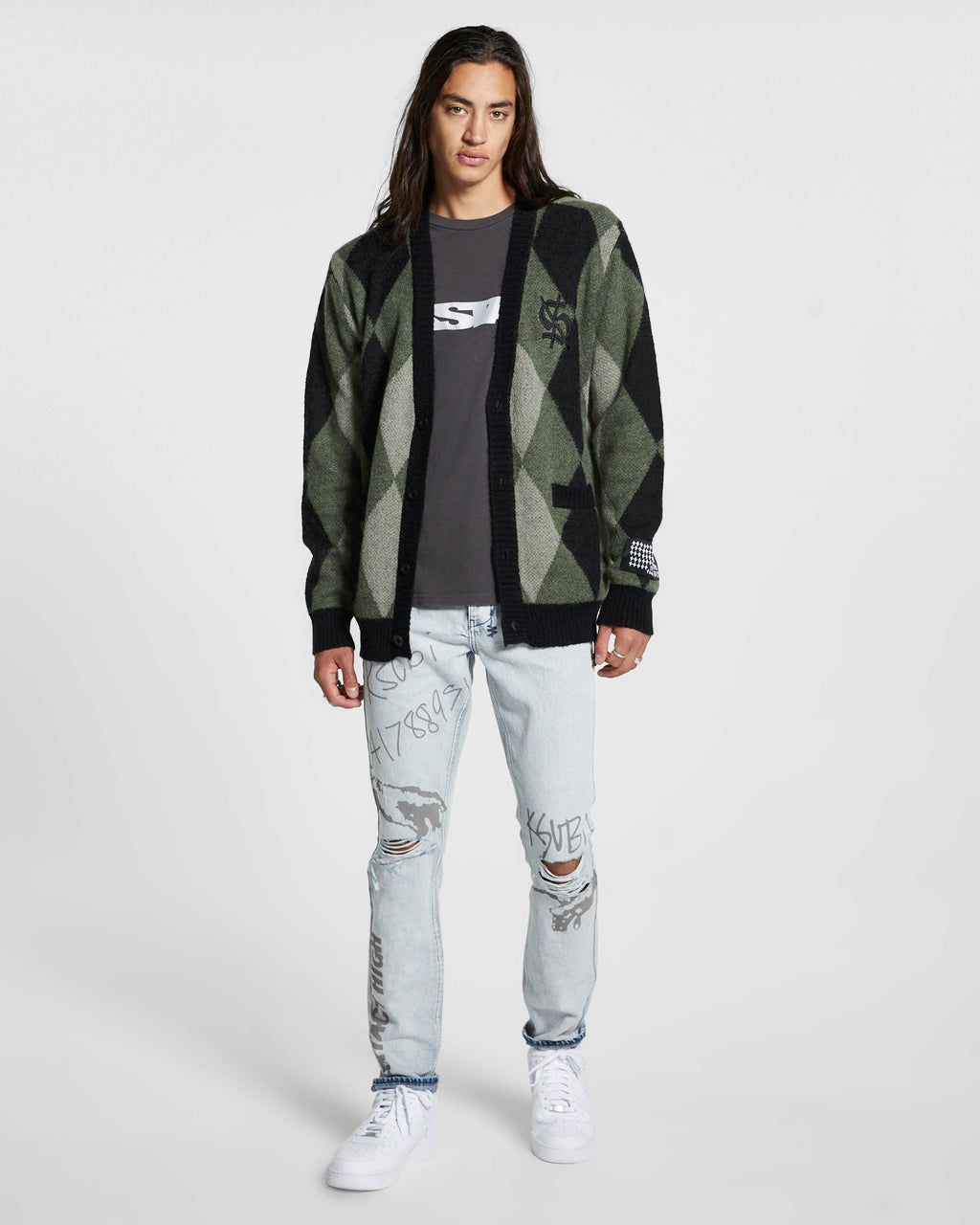 MENS CHITCH FLYER TRASHED DENIM JEANS