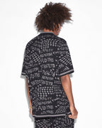 MENS HEROISM KNIT RESORT SS SHIRT BLACK SHIRTS