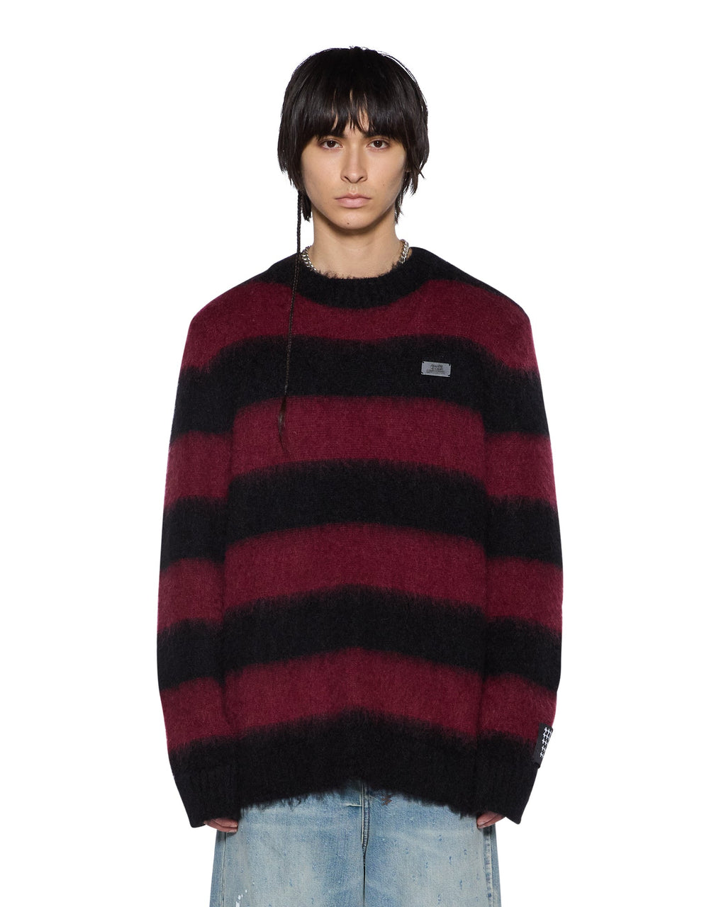 MENS RUGGED MOHAIR KNIT CREWNECK OX KNITWEAR