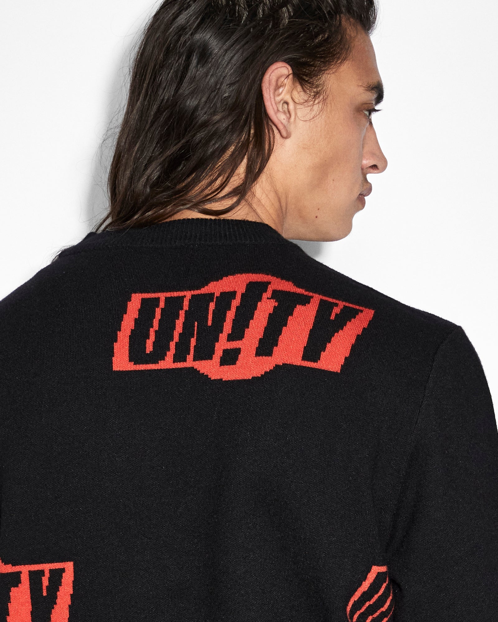 UNITY SIGN KNIT CREW BLACK