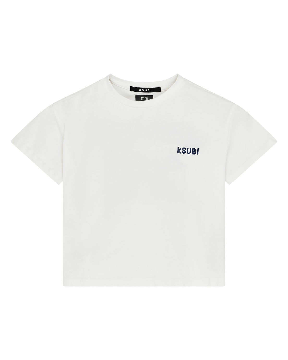 KIDS LIL MEKANIK BIGGIE SS TEE WHITE BLUE TEES