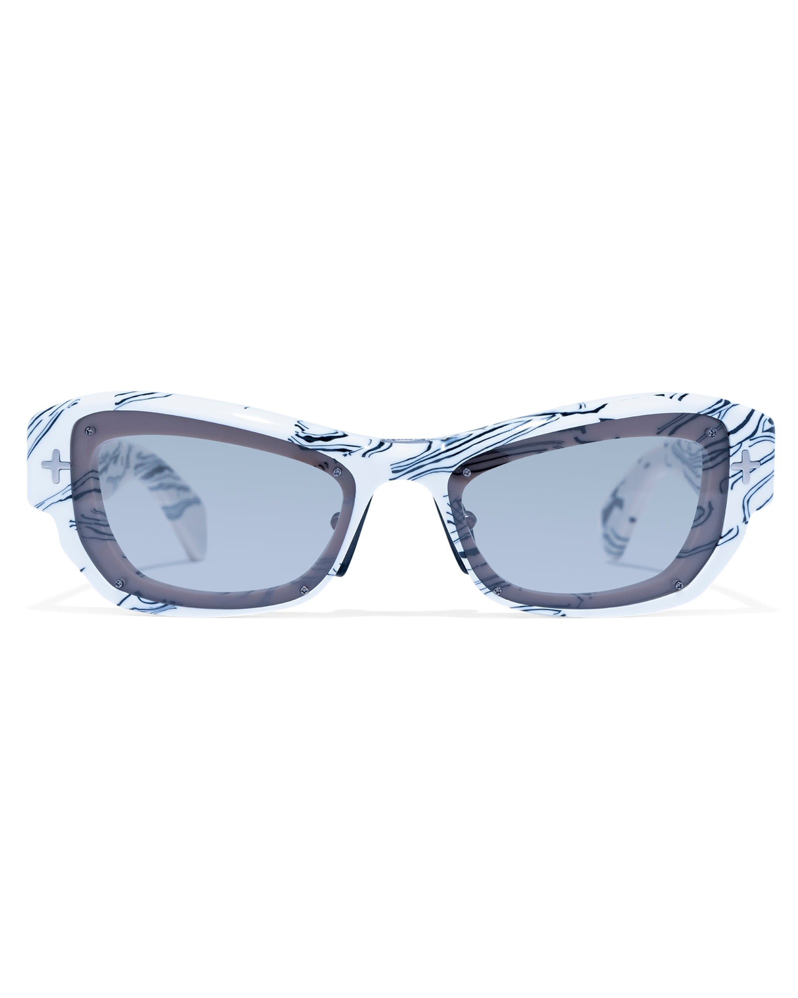  CYPHER SUNGLASSES WHITE MARBLE EYEWEAR