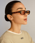 THE SEVEN SEVENS OLD SKOOL TORT AMBER TINT EYEWEAR