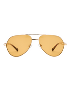 THE MONTANA SUNGLASSES GOLD AMBER EYEWEAR