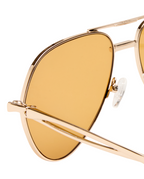 THE MONTANA SUNGLASSES GOLD AMBER EYEWEAR