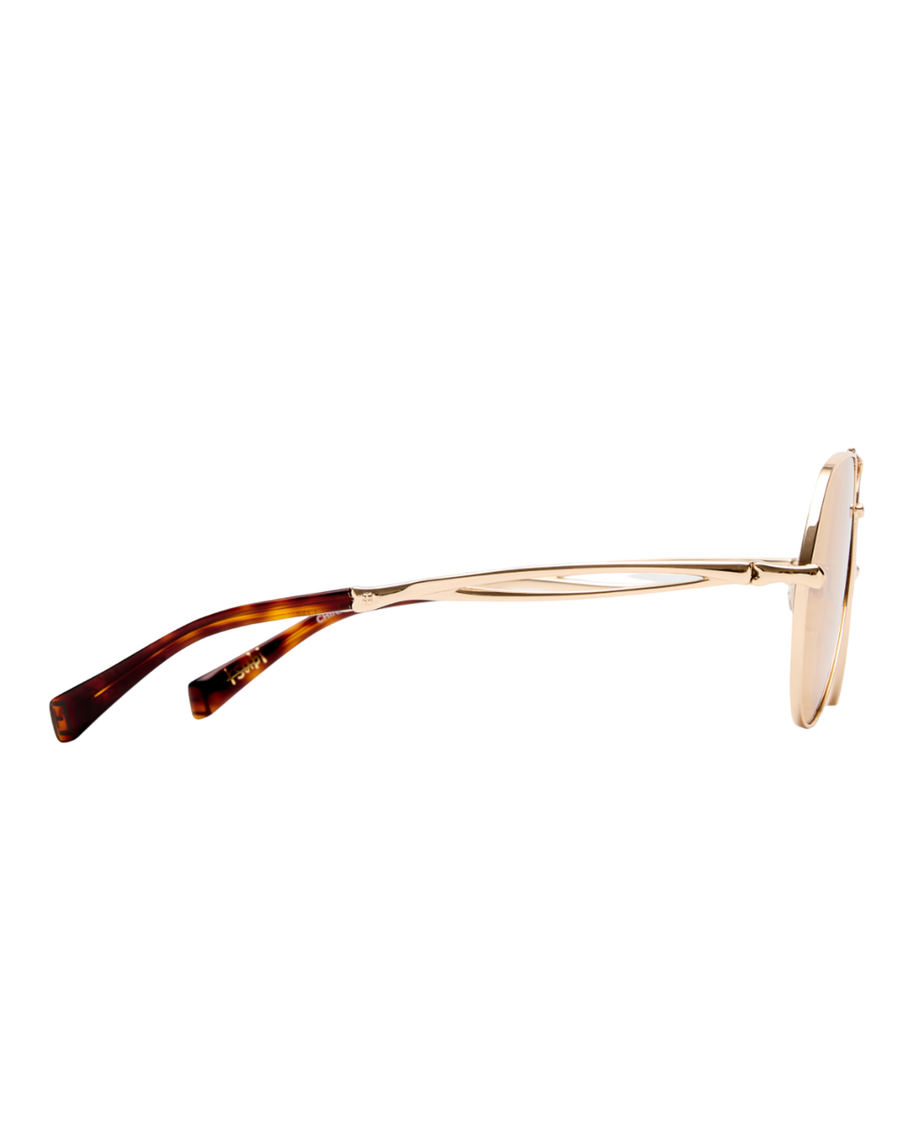 THE MONTANA SUNGLASSES GOLD AMBER EYEWEAR
