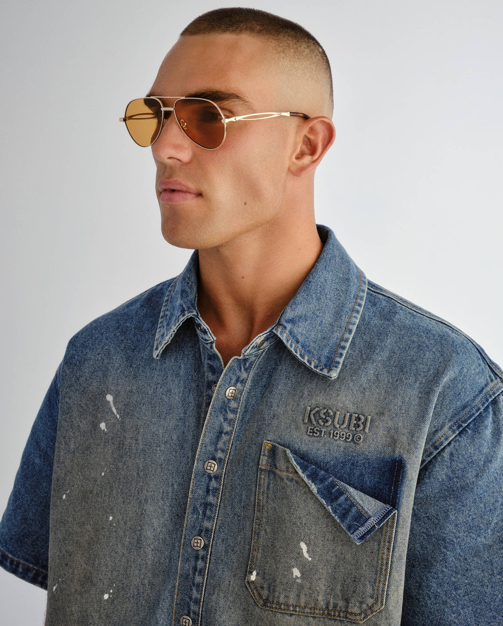 THE MONTANA SUNGLASSES GOLD AMBER EYEWEAR