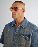 THE MONTANA SUNGLASSES GOLD AMBER EYEWEAR