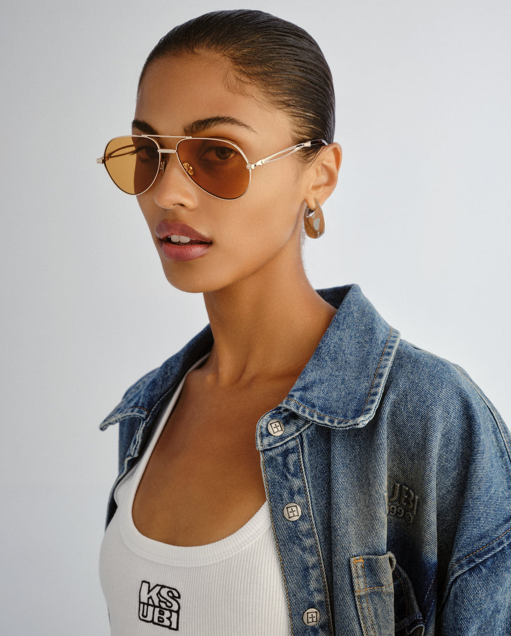 THE MONTANA SUNGLASSES GOLD AMBER EYEWEAR