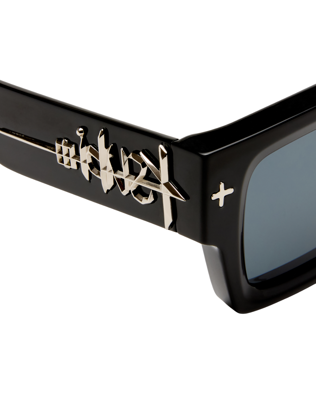  THE KINGY SUNGLASSES BLACK SILVER EYEWEAR