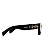 THE KINGY SUNGLASSES BLACK SILVER EYEWEAR