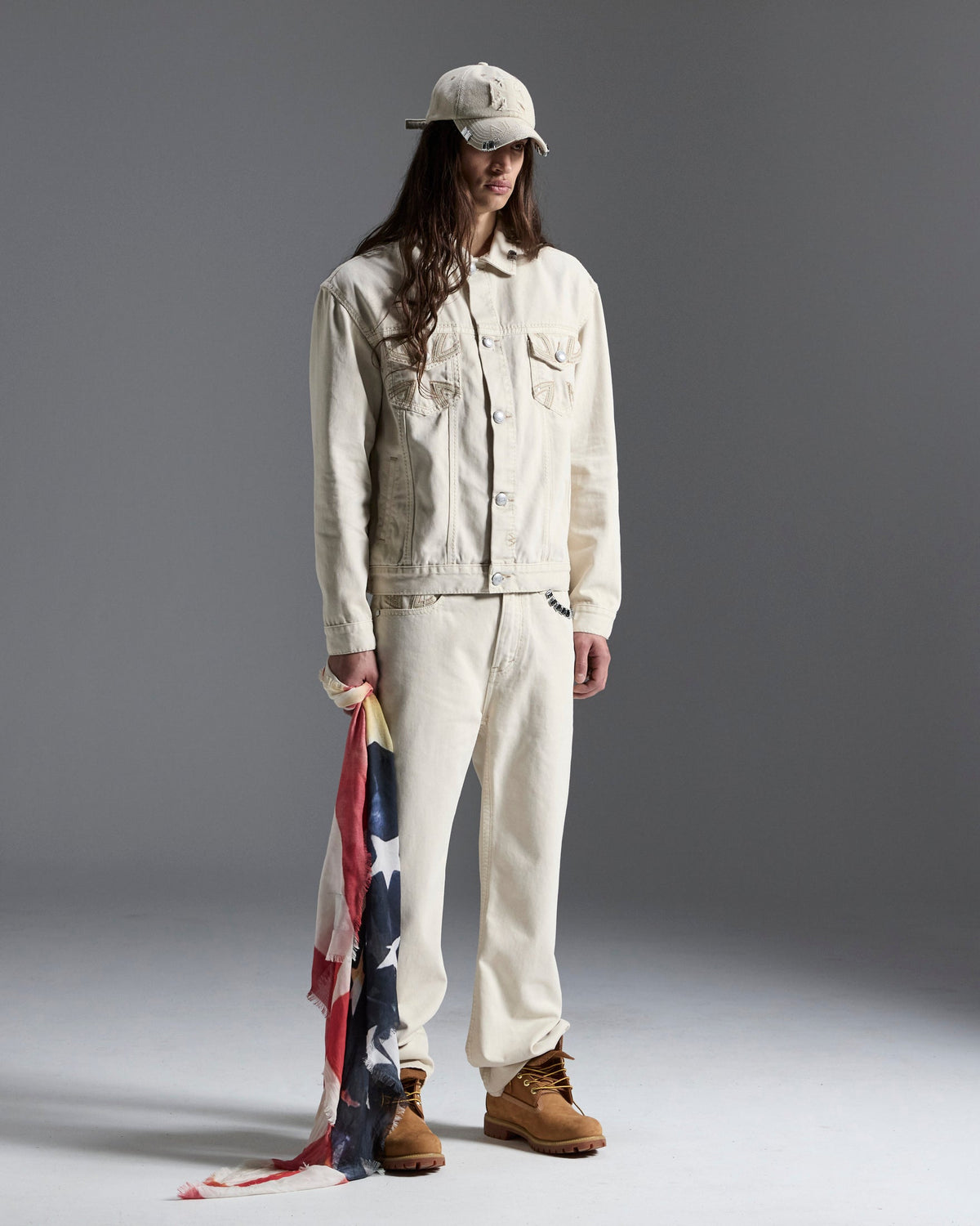 KSUBI X ALICE HOLLYWOOD OH G JACKET IVORY