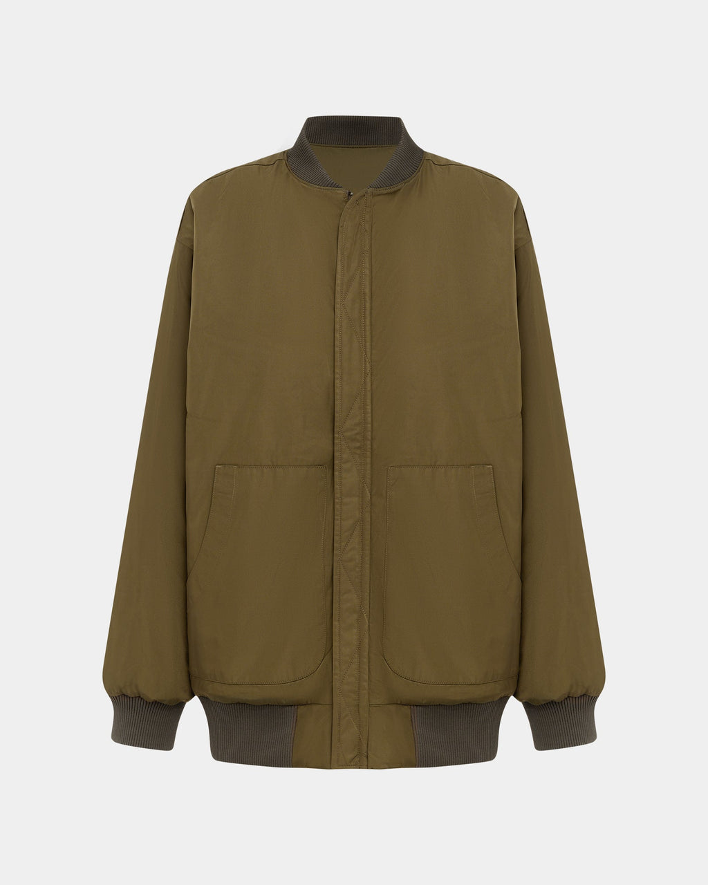 Womens Score Bomber Khaki/cedar Oversized Jackets - Multi Colour