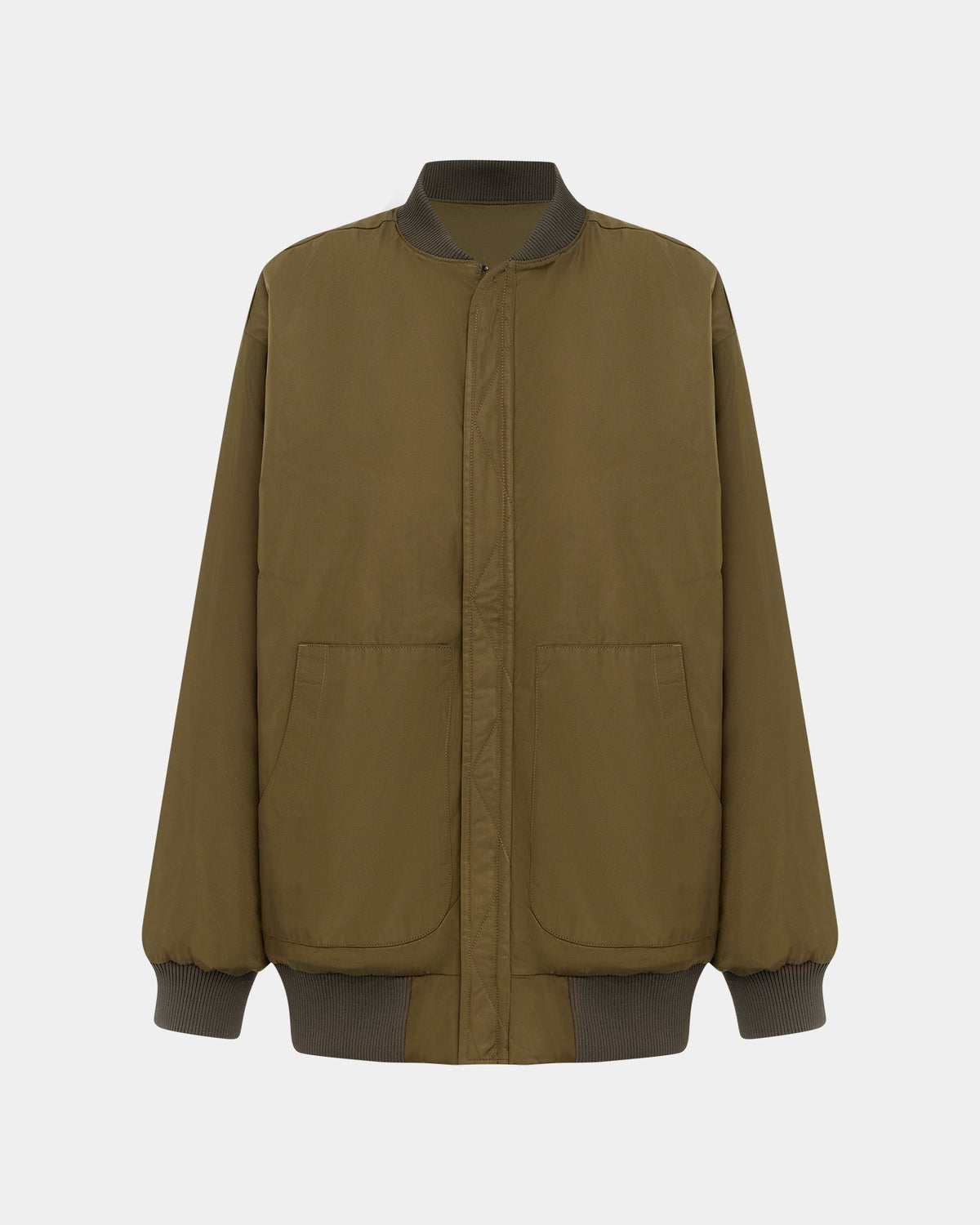 Womens Score Bomber Khaki/cedar Oversized Jackets - Multi Colour