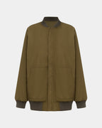 Womens Score Bomber Khaki/cedar Oversized Jackets - Multi Colour