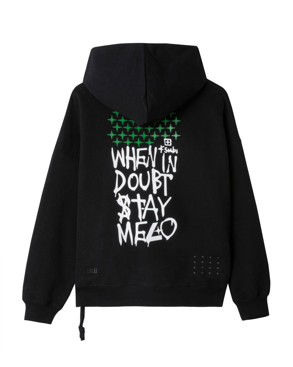 Mens Ksubi X Stayme7o Ekcess Hoodie Jet Black Fleece - Black