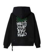 Mens Ksubi X Stayme7o Ekcess Hoodie Jet Black Fleece - Black