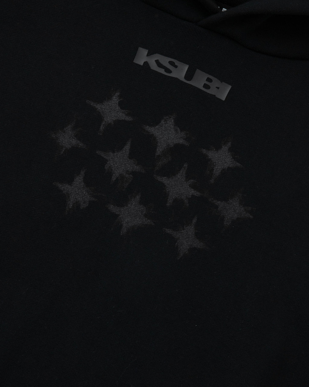 Mens Ksubi X Stayme7o Ekcess Hoodie Jet Black Fleece - Black