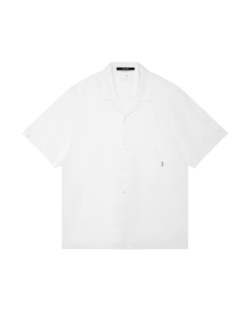 Mens Costa Resort Ss Shirt White Regular Shirts - White