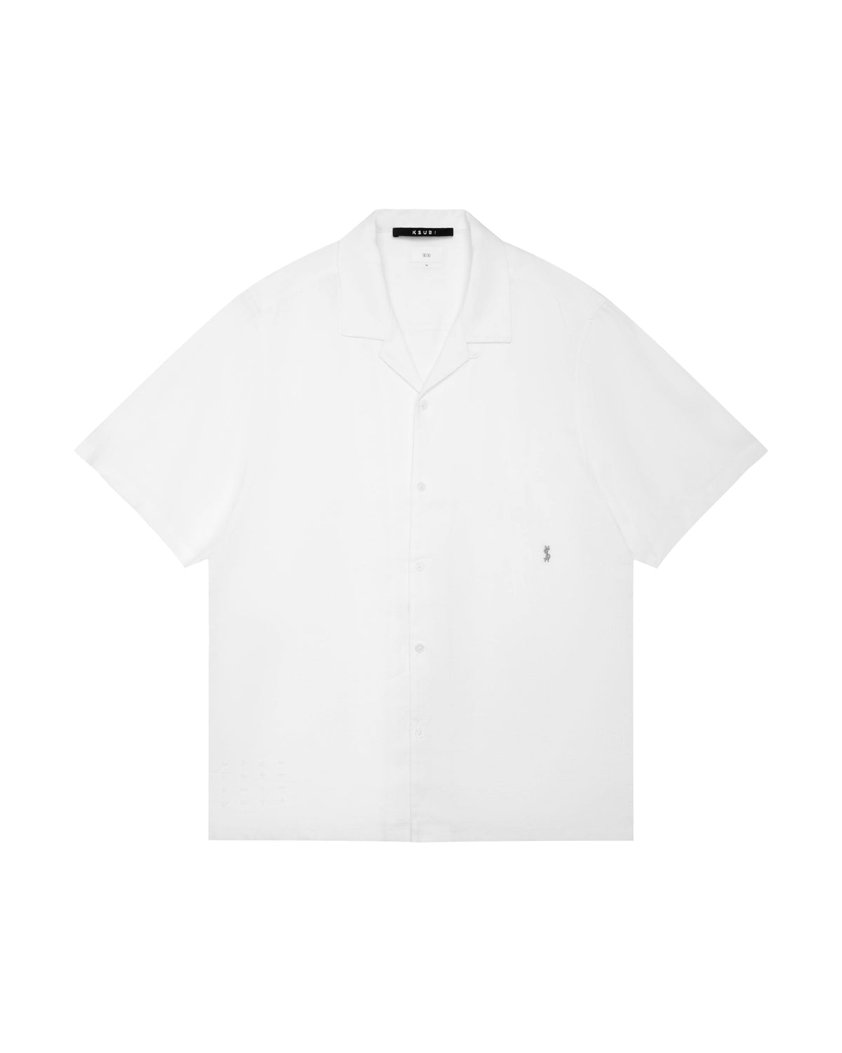 Mens Costa Resort Ss Shirt White Regular Shirts - White