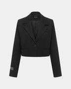 WOMENS LONDON CROP BLAZER PINSTRIPE JACKETS