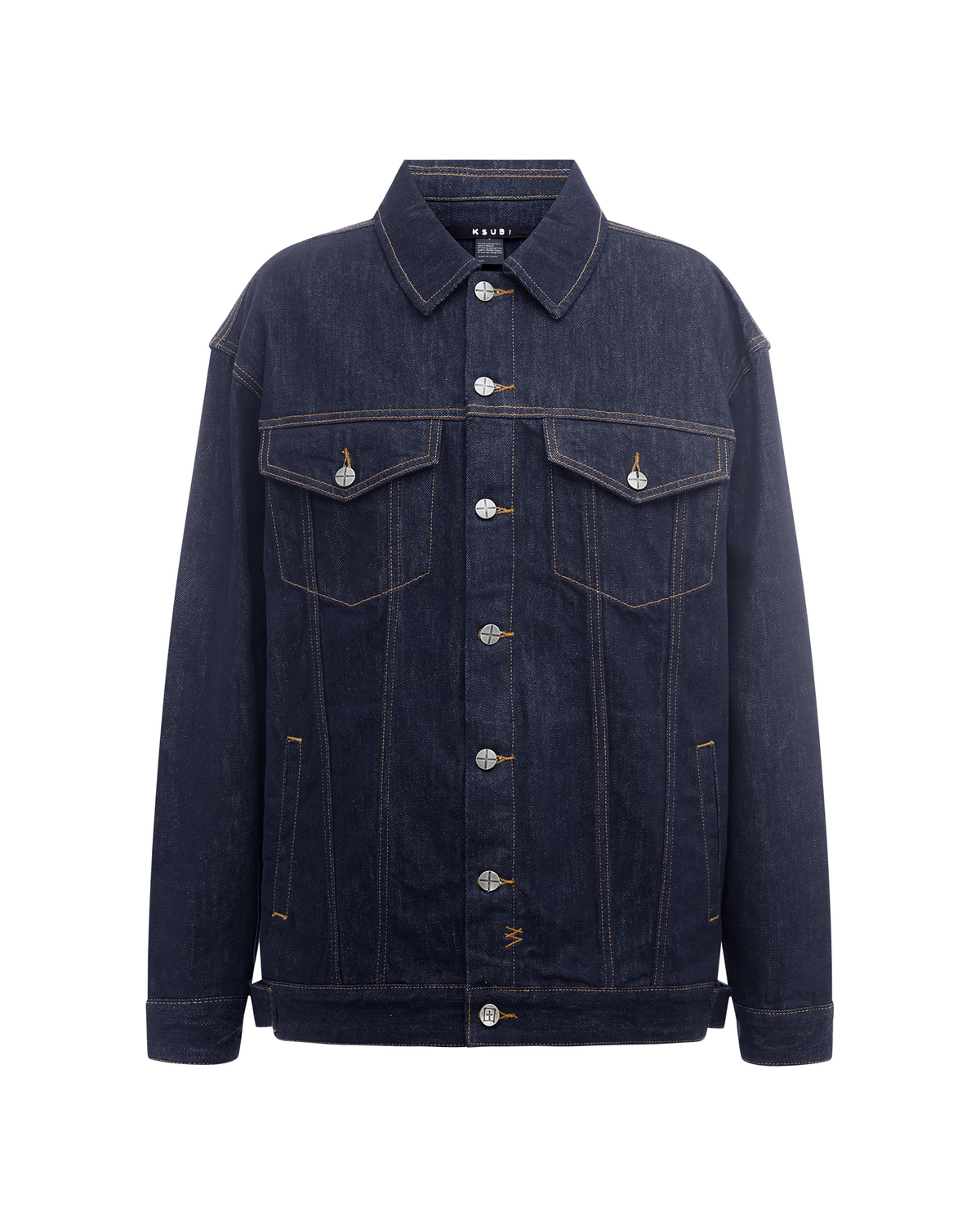 Womens Longline Trucker Original Oversized Jackets - Denim