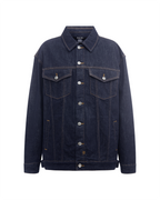Womens Longline Trucker Original Oversized Jackets - Denim