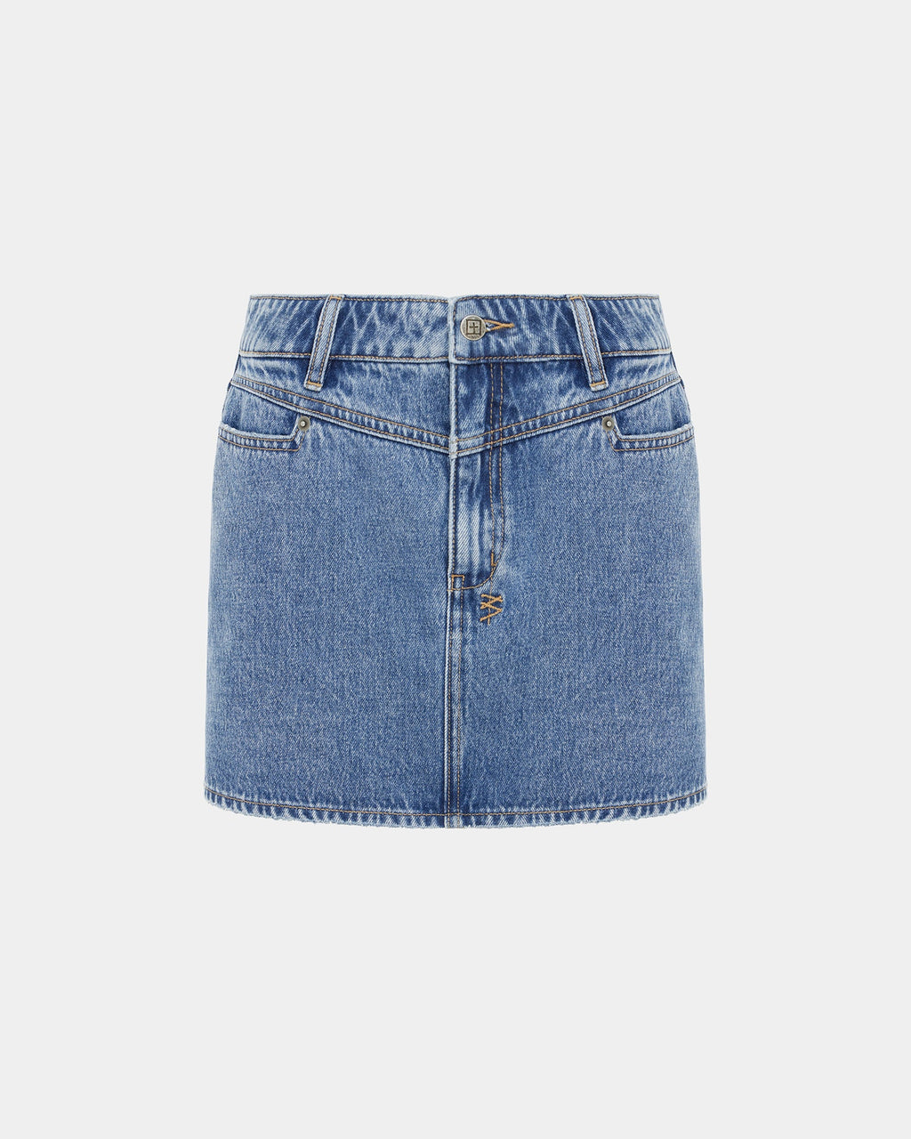 Womens Low Rider Mini Angles Heritage Baggy Skirts - Denim