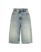 Womens Low Rider Short Folk Relaxed Walkshorts - Denim