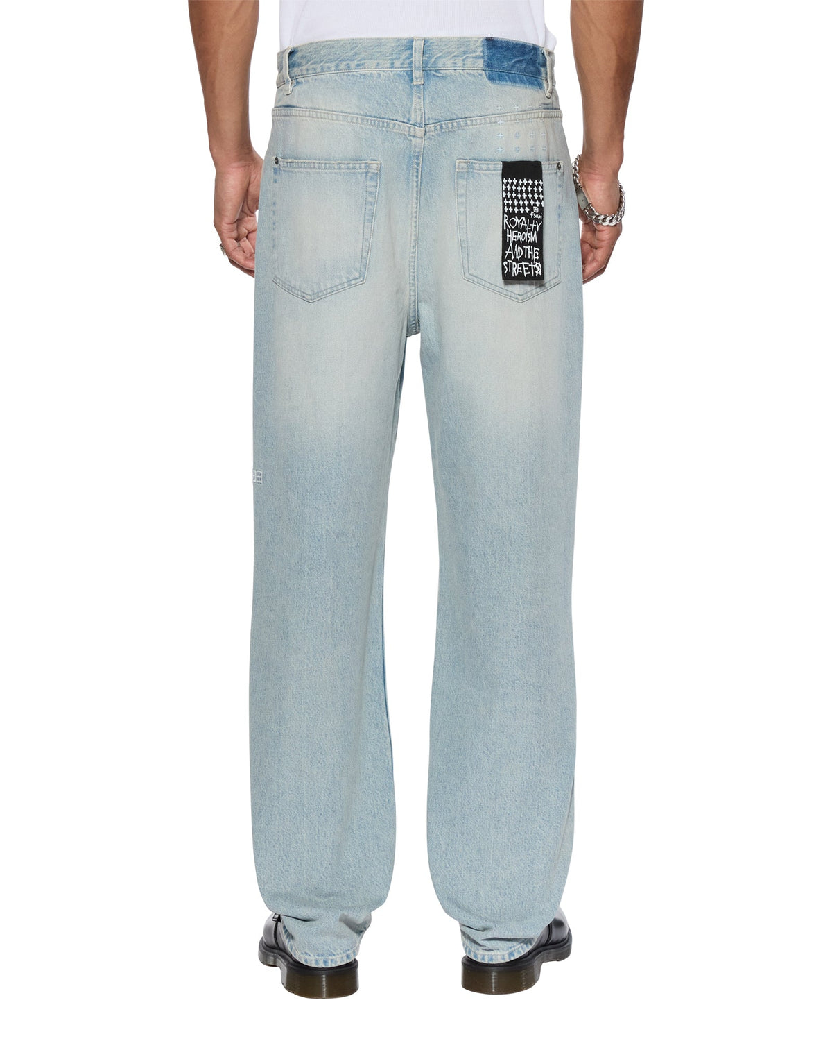 Mens Anti K Paragon Relaxed Denim Jeans - Denim