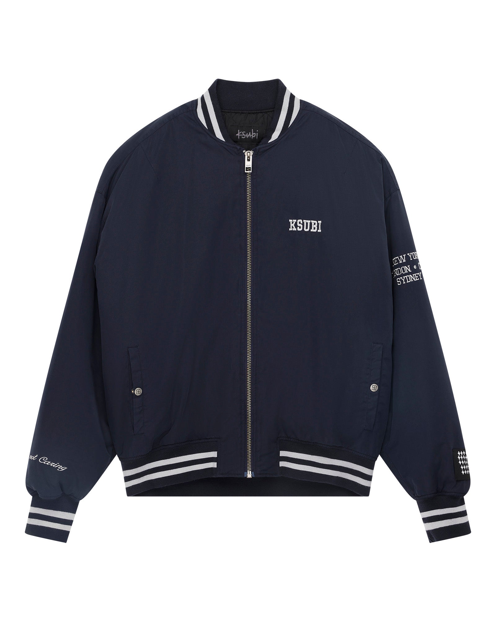 MENS  ROYALTY MA-1 BOMBER NAVY REGULAR JACKETS