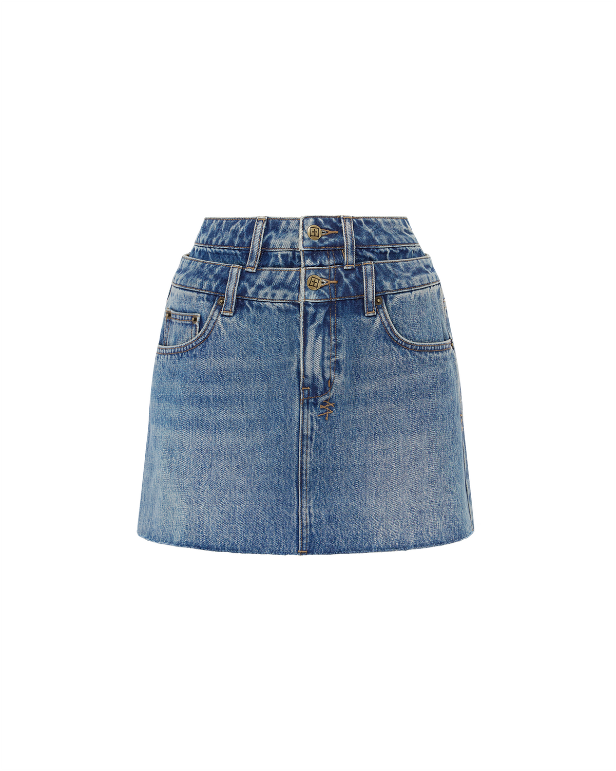 WOMENS MODEL MINI REWORK AGED SKIRTS