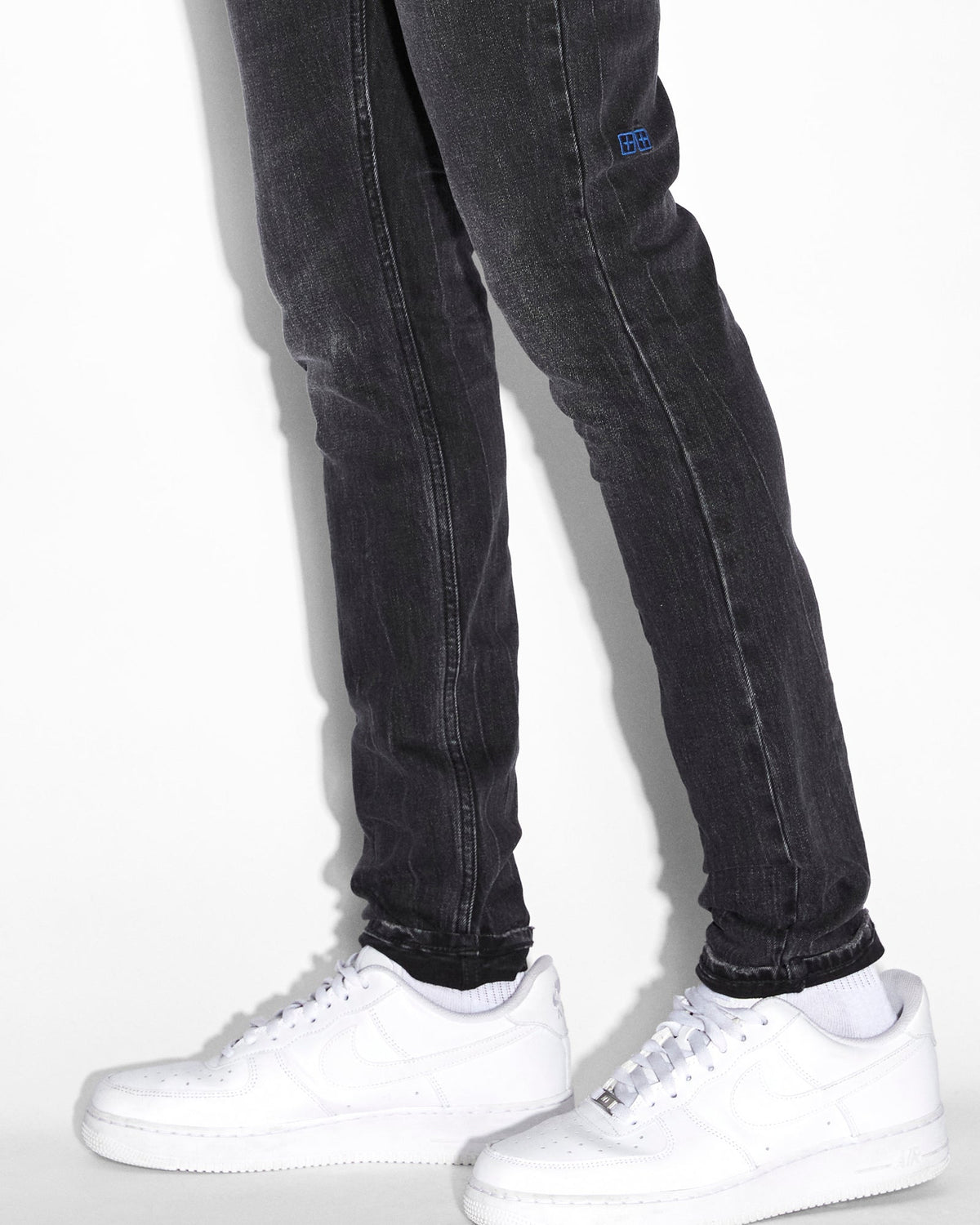 Mens Van Winkle Knight Skinny Denim Jeans - Black