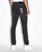 Mens Van Winkle Knight Skinny Denim Jeans - Black