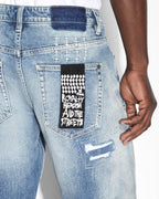 MENS HAZLOW TEKTONIK DENIM JEANS