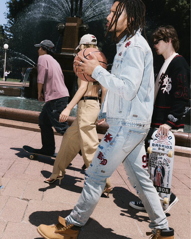 パンツ 00s meltdown super wide buggy denim y2k 00s Y2K Extreme Zone Blue Baggy Oversized Jeans - W27 L29 – Rokit