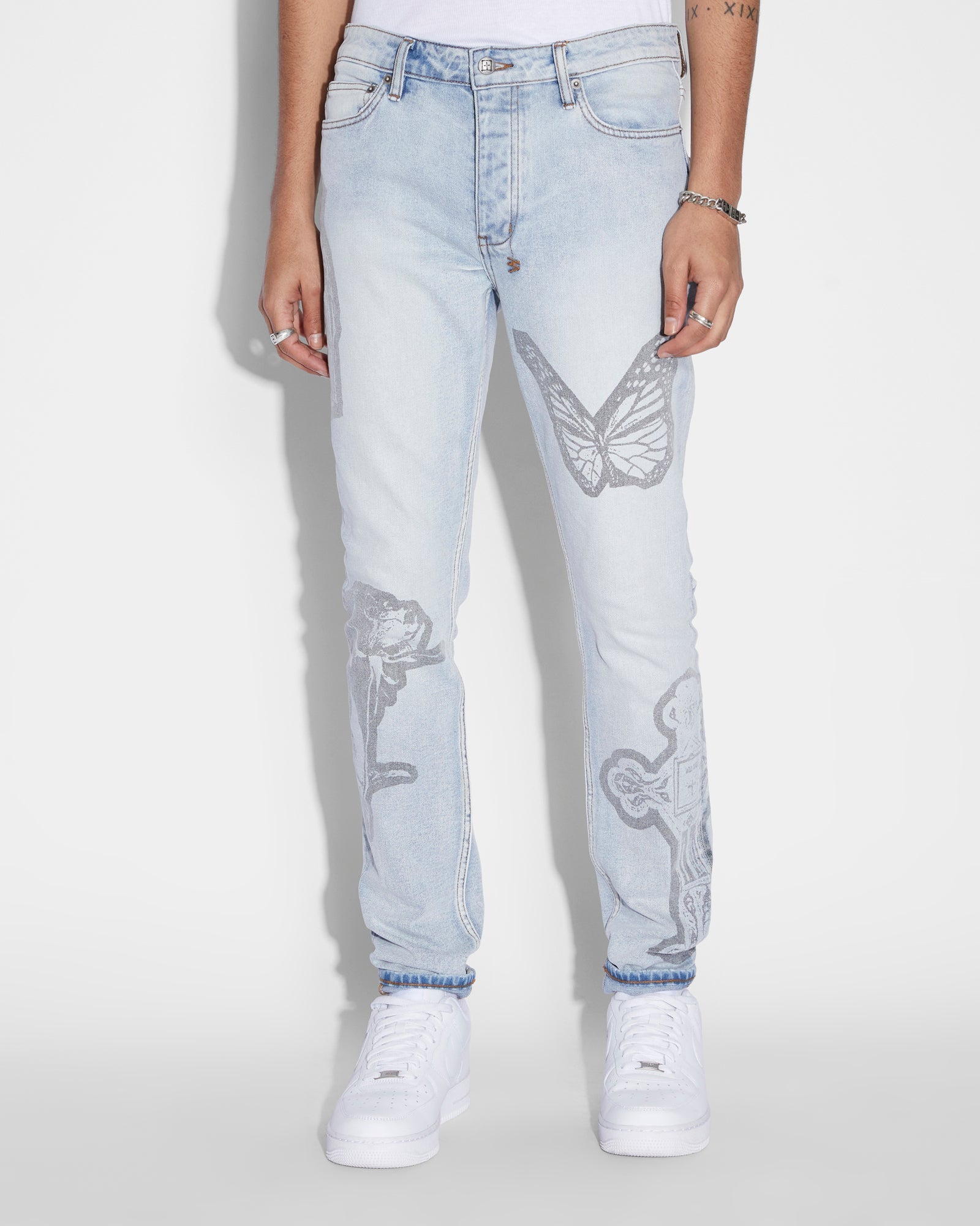 MENS  CHITCH KUT OUT NIMBUS SLIM DENIM JEANS