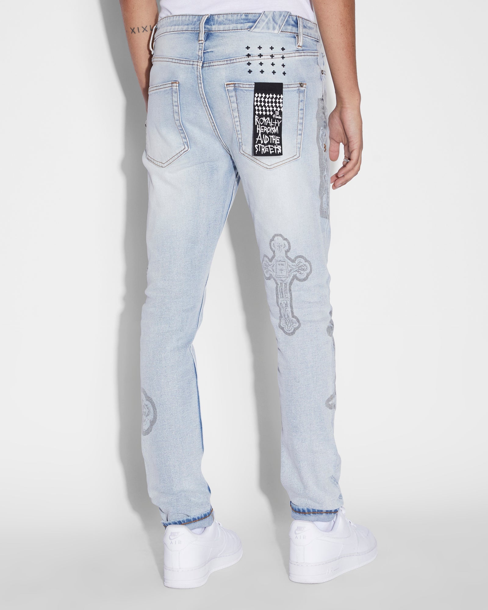 MENS  CHITCH KUT OUT NIMBUS SLIM DENIM JEANS