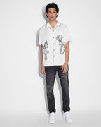 Mens Chitch Kut Out Black Slim Denim Jeans - Black