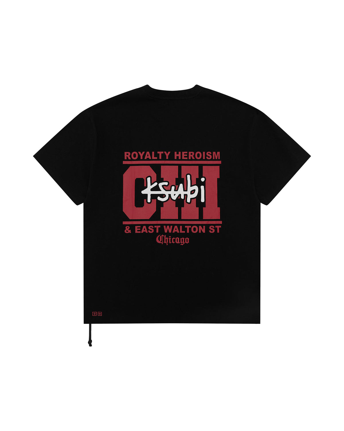 MENS CHICAGO AND THE STREETS SS BIGGIE TEE BLACK TEES