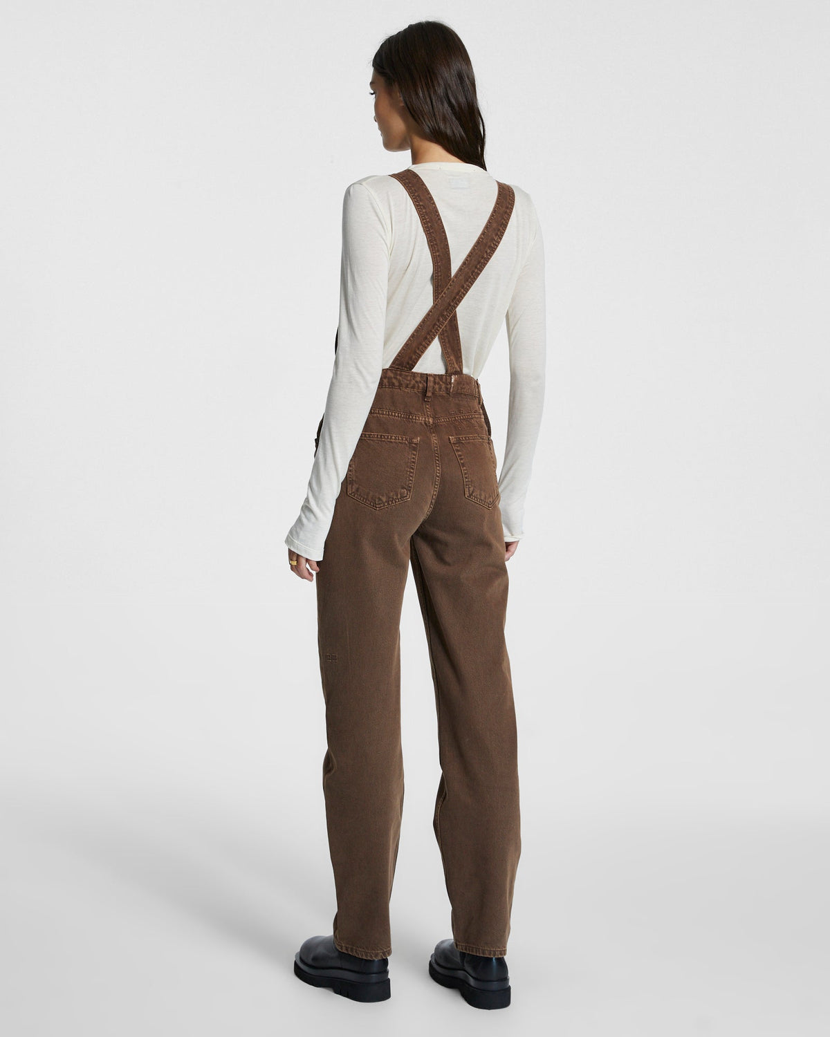 Womens Close Call Overalls Koko Relaxed Jumpsuits - Brown