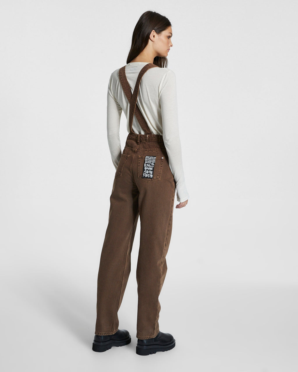 Womens Close Call Overalls Koko Relaxed Jumpsuits - Brown